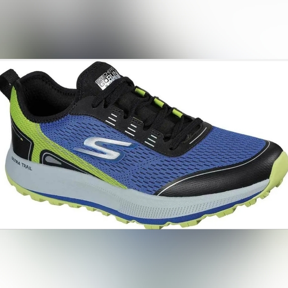 Men Skechers GOrun Pulse Trail Expedition Trail Running Shoes Sz 11.5 Blue Black - Picture 2 of 6